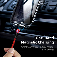 AUFU magnetyczny kabel Micro USB typu C dla iPhone Xiaomi telefon komórkowy szybkie ładowanie kabel USB ładowarka magnetyczna przewód drutowy Samsung 3